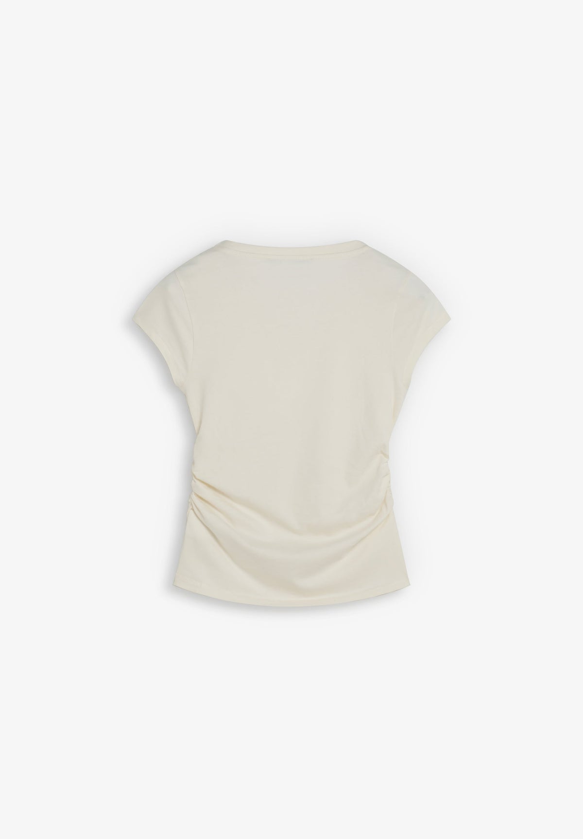 SIDE DRAPED T-SHIRT