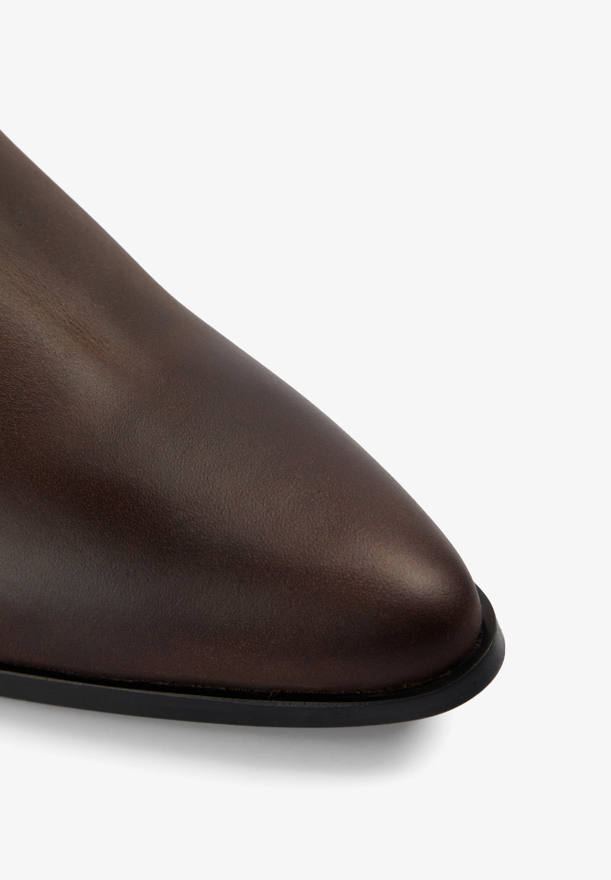 LEATHER ANKLE COWBOY BOOTS