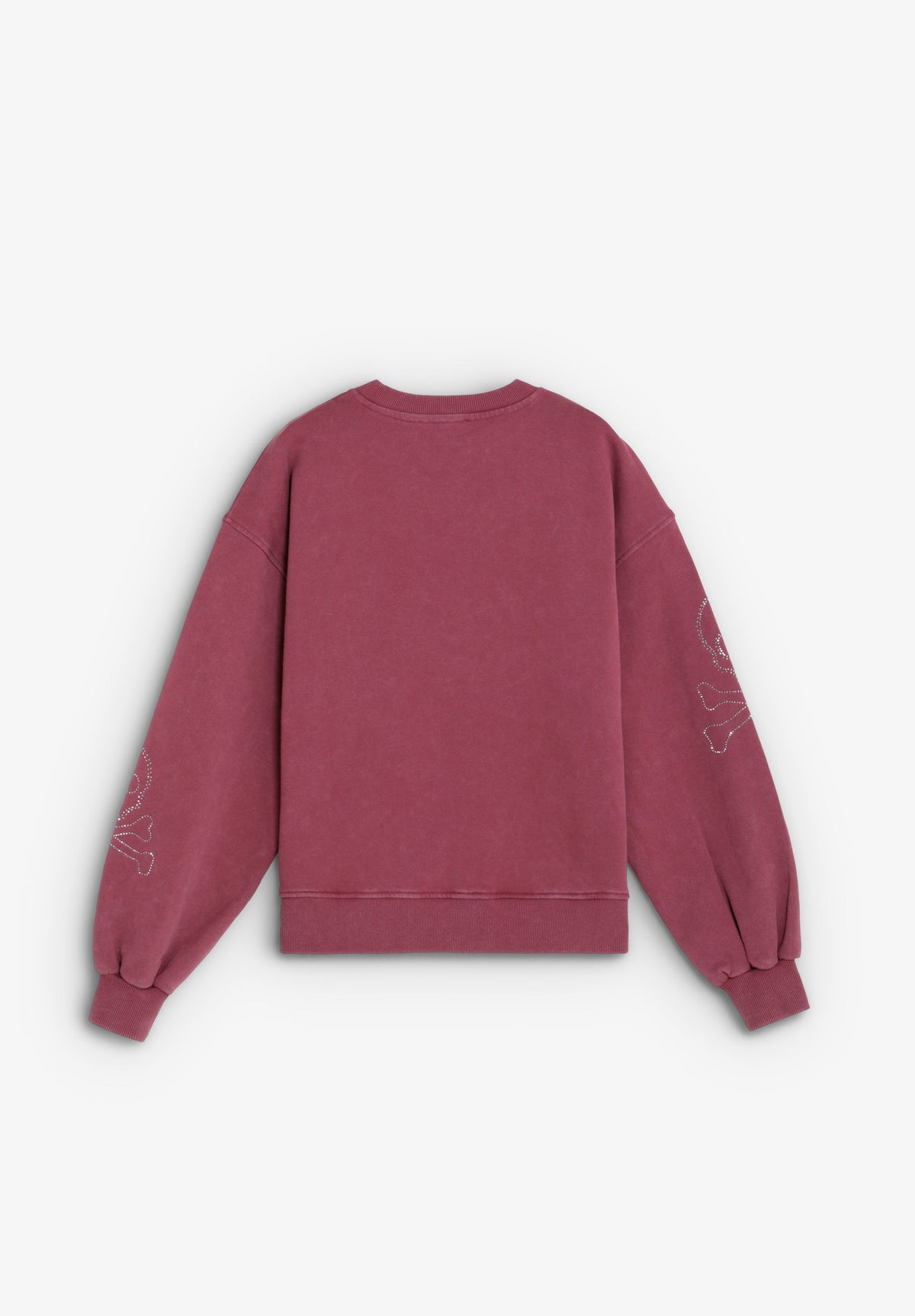 SWEATSHIRT WITH RHINESTONE SKULL