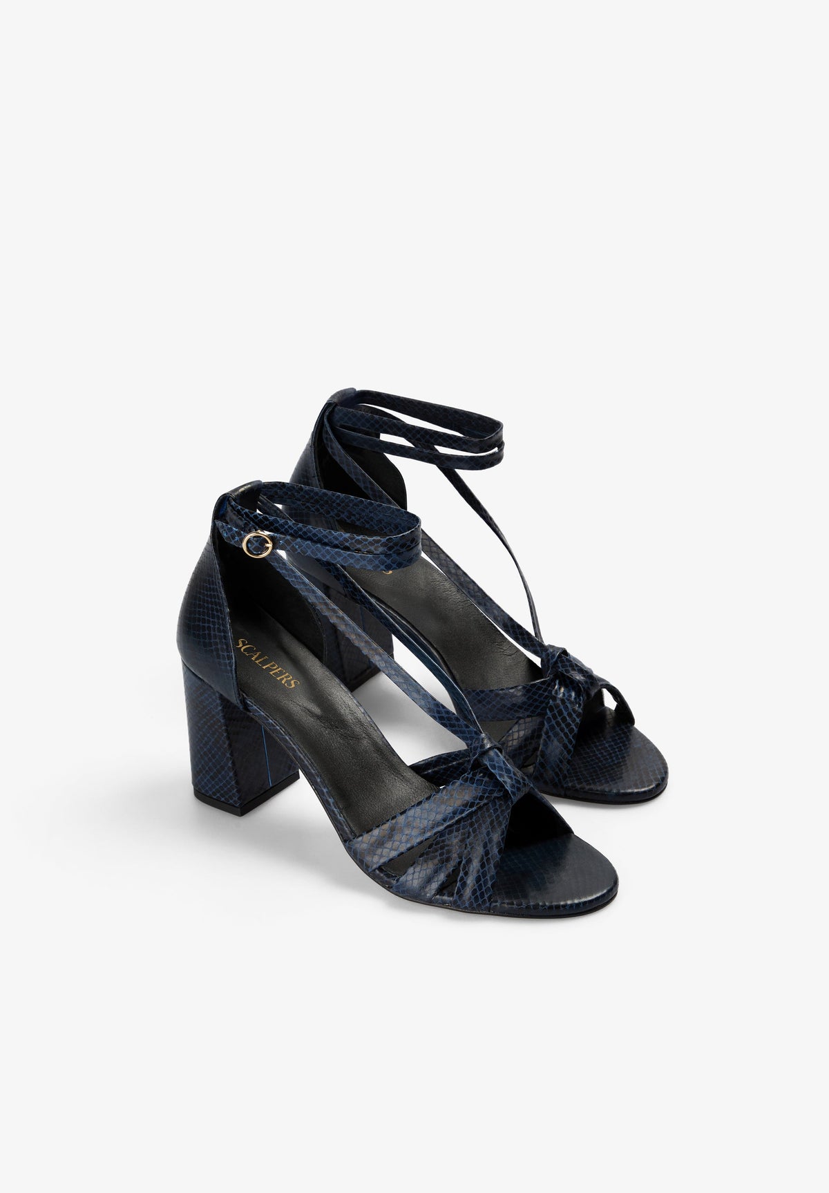 HIGH-HEELED STRAPPY SANDALS