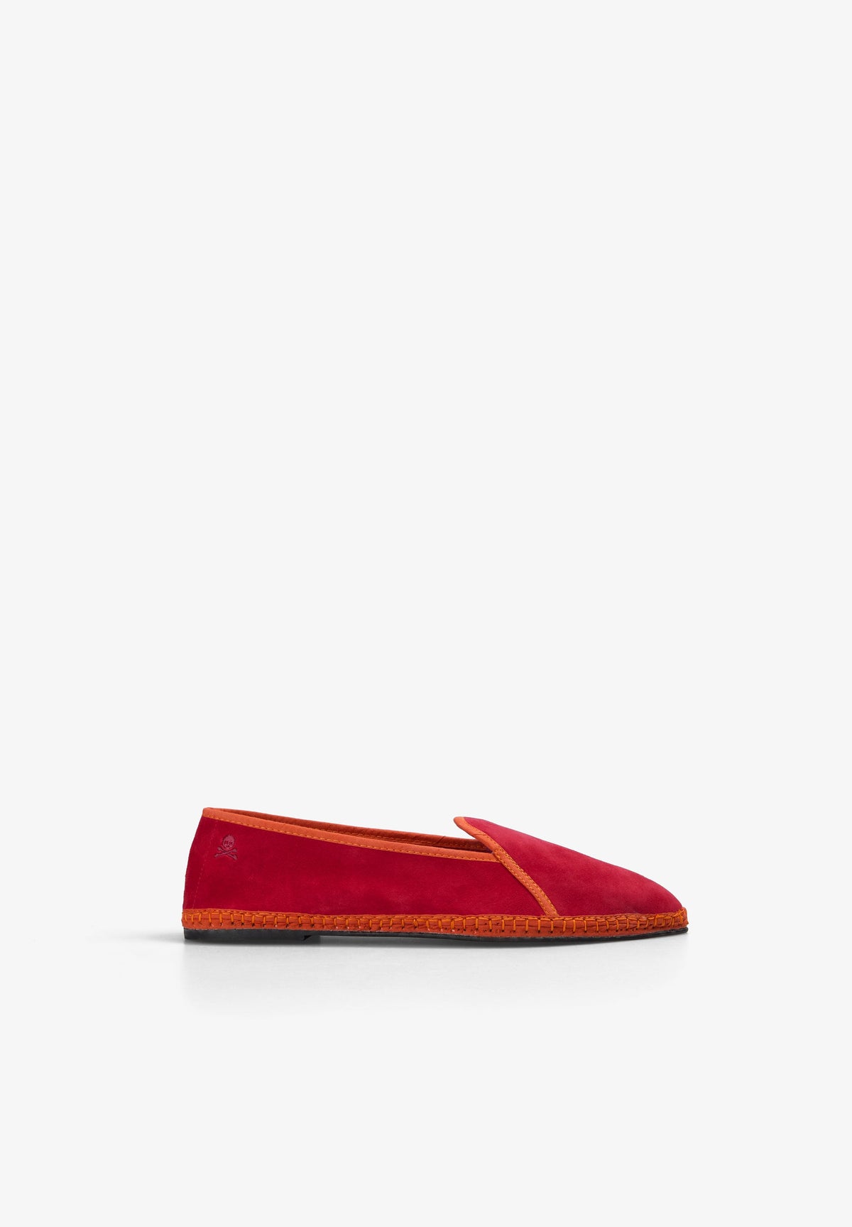 CONTRAST VELVET BALLET FLATS
