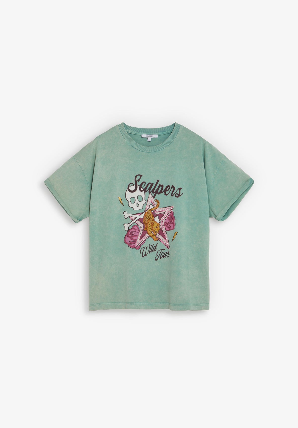WASHED PRINT T-SHIRT