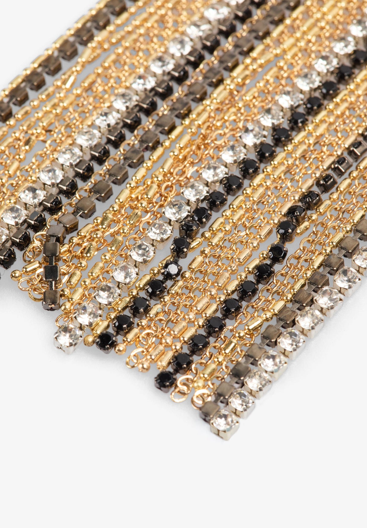 BEADED STRAND BROOCH