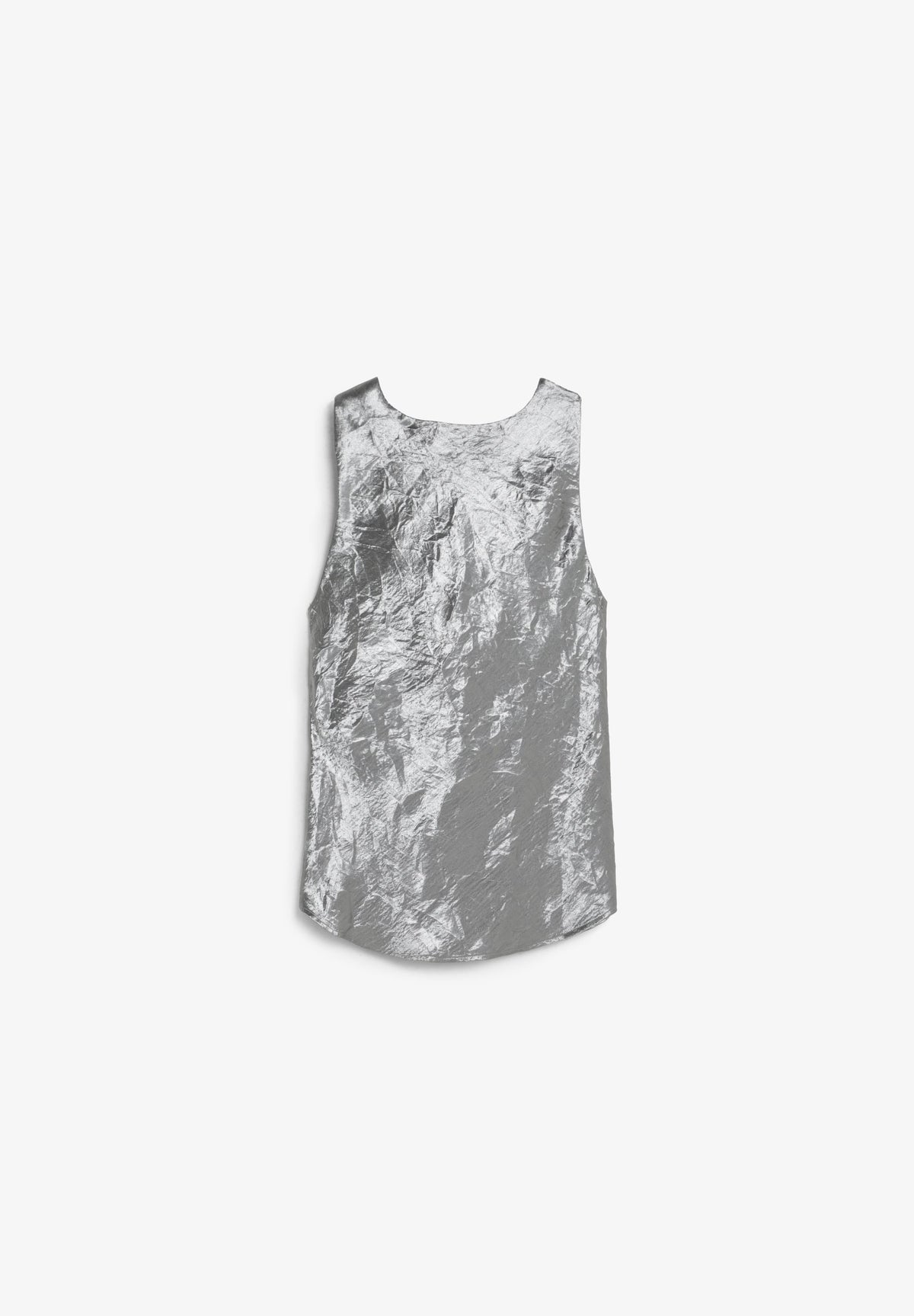 METALLIC DRAPED TOP