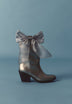 METALLIC LEATHER COWBOY BOOTS