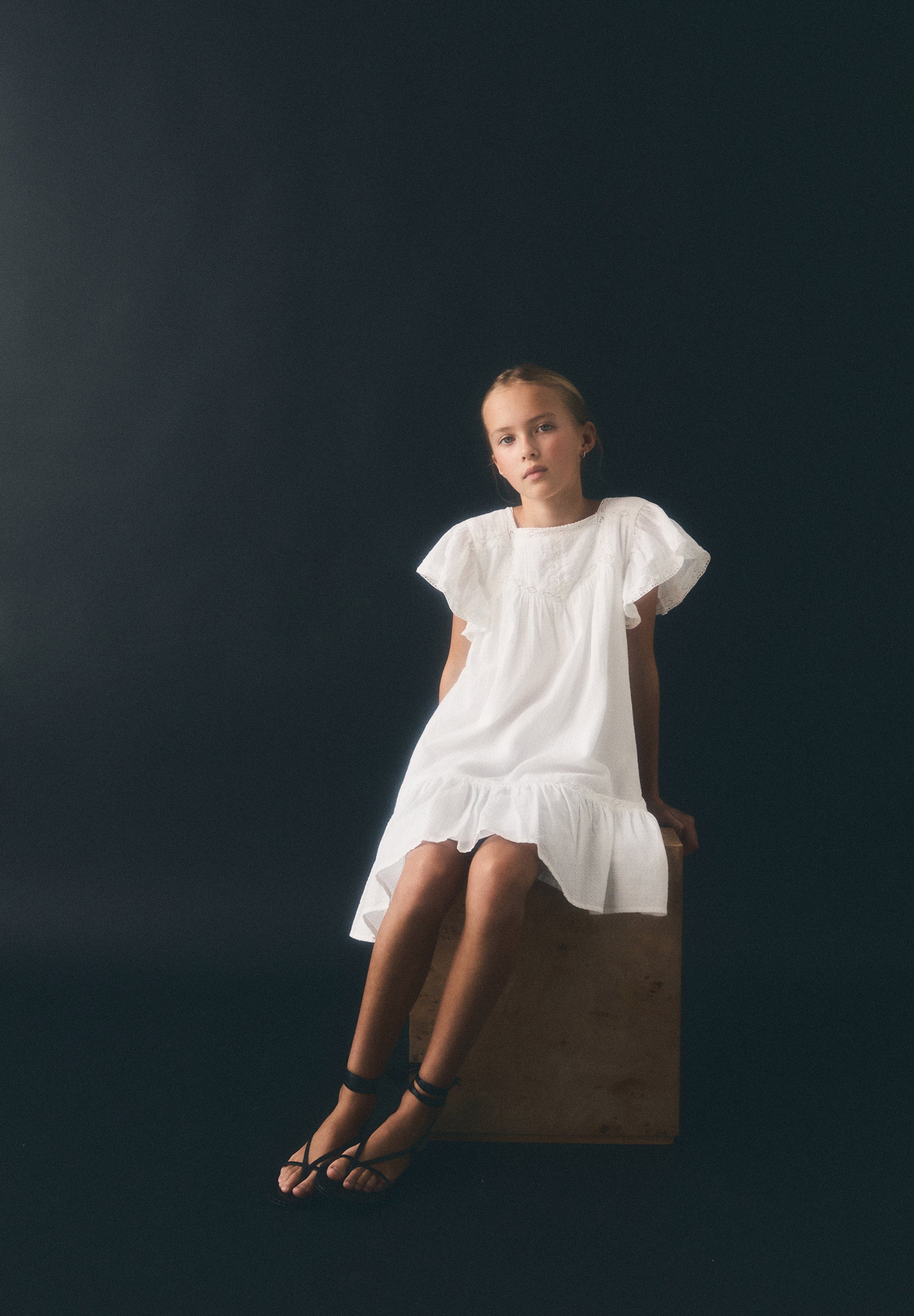 COTTON DRESS WITH DETAILS