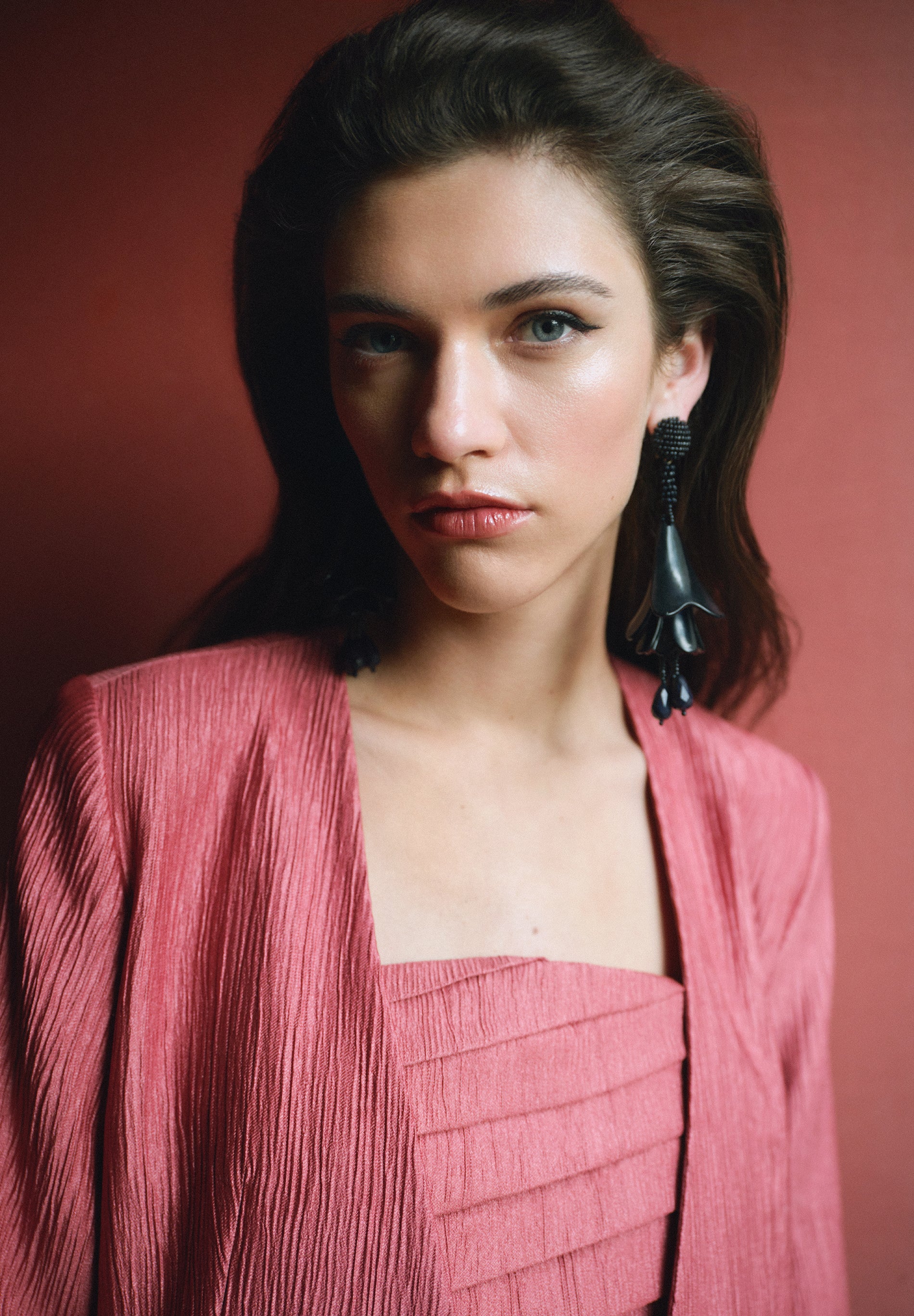 TEXTURED DRAPED TOP