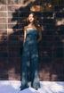 STRAPLESS JACQUARD JUMPSUIT