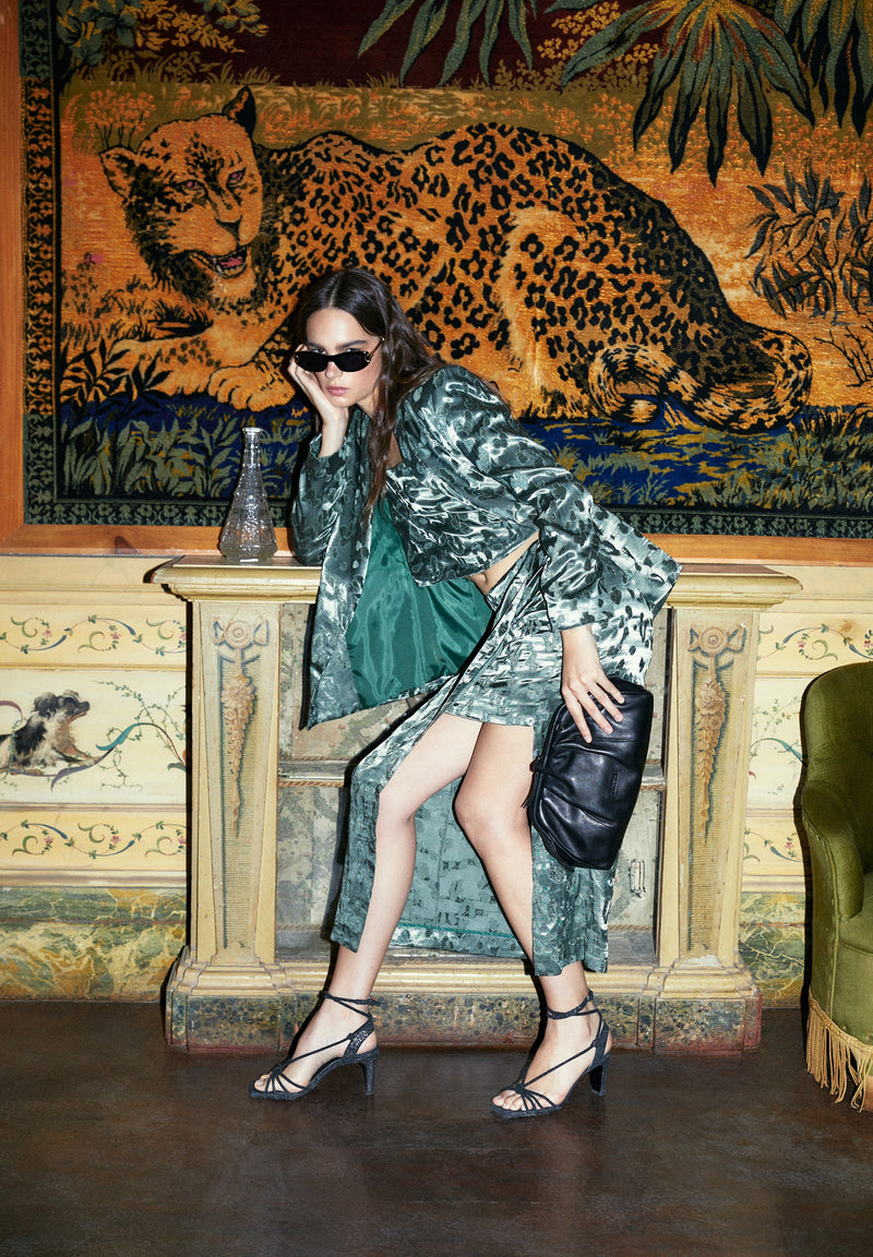 CAMOU VELVET SKIRT