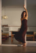 GATHERED KNIT DRESS