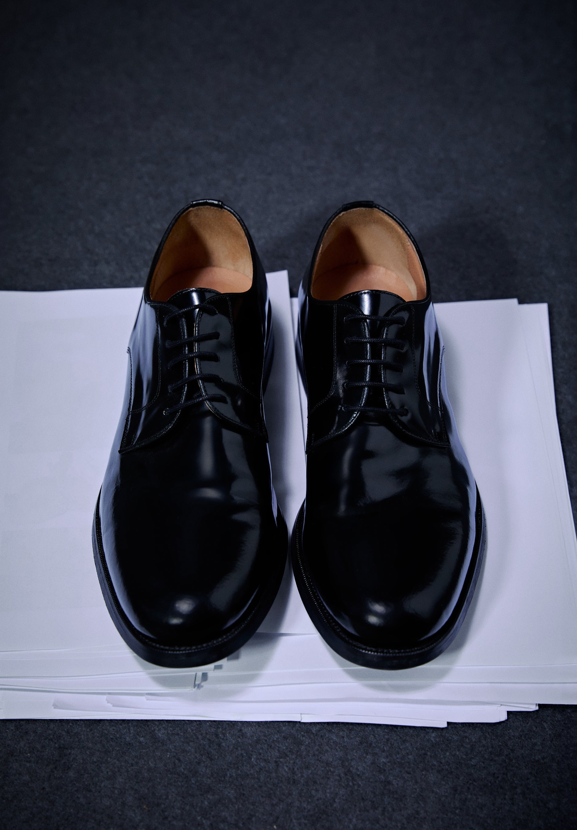 LEATHER DERBY SHOES