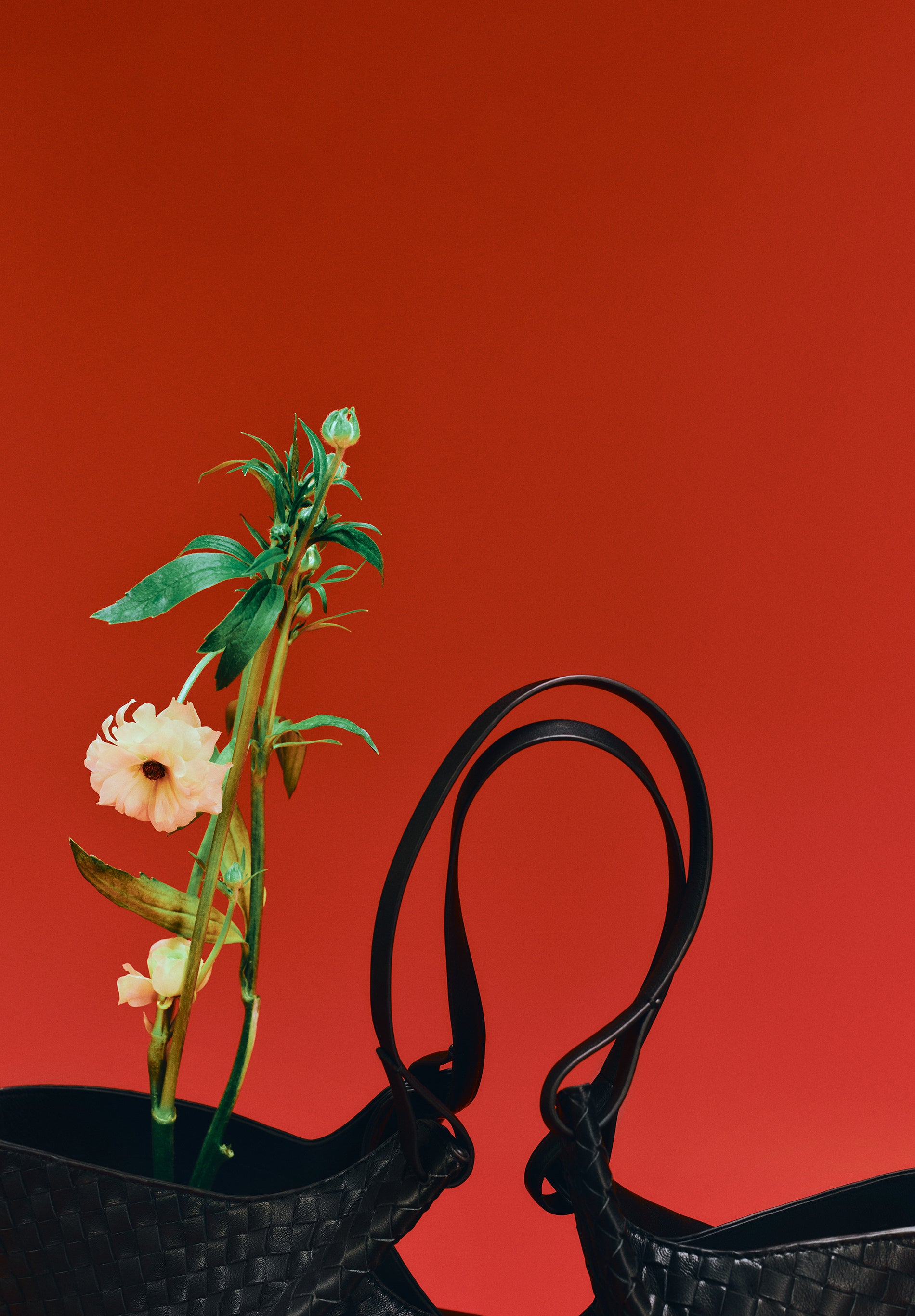 BRAIDED LEATHER TOTE BAG