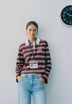 LONG SLEEVE STRIPED POLO SHIRT