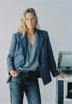 CHECK WOOL BLAZER