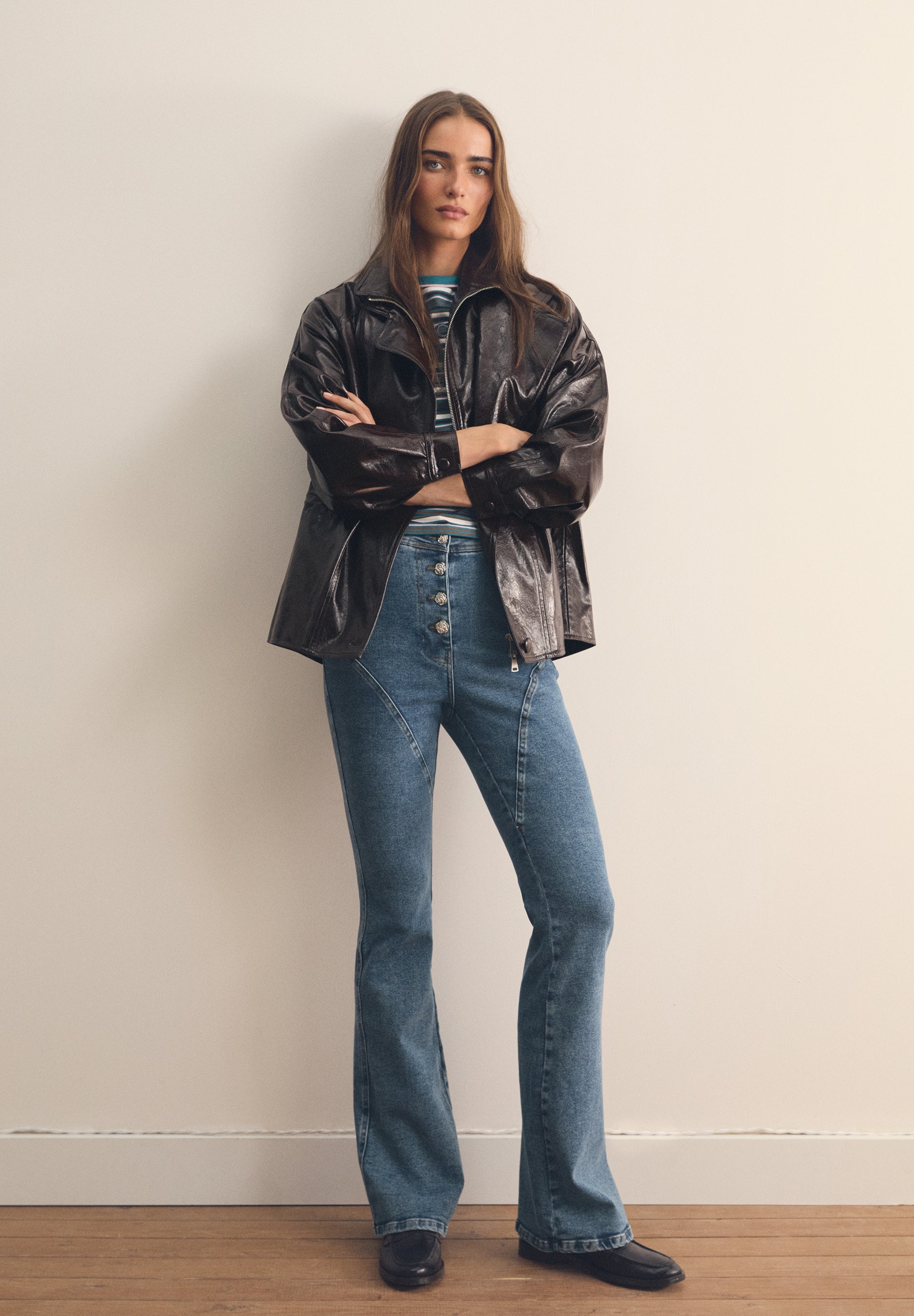 HIGH WAIST BOOTCUT JEANS