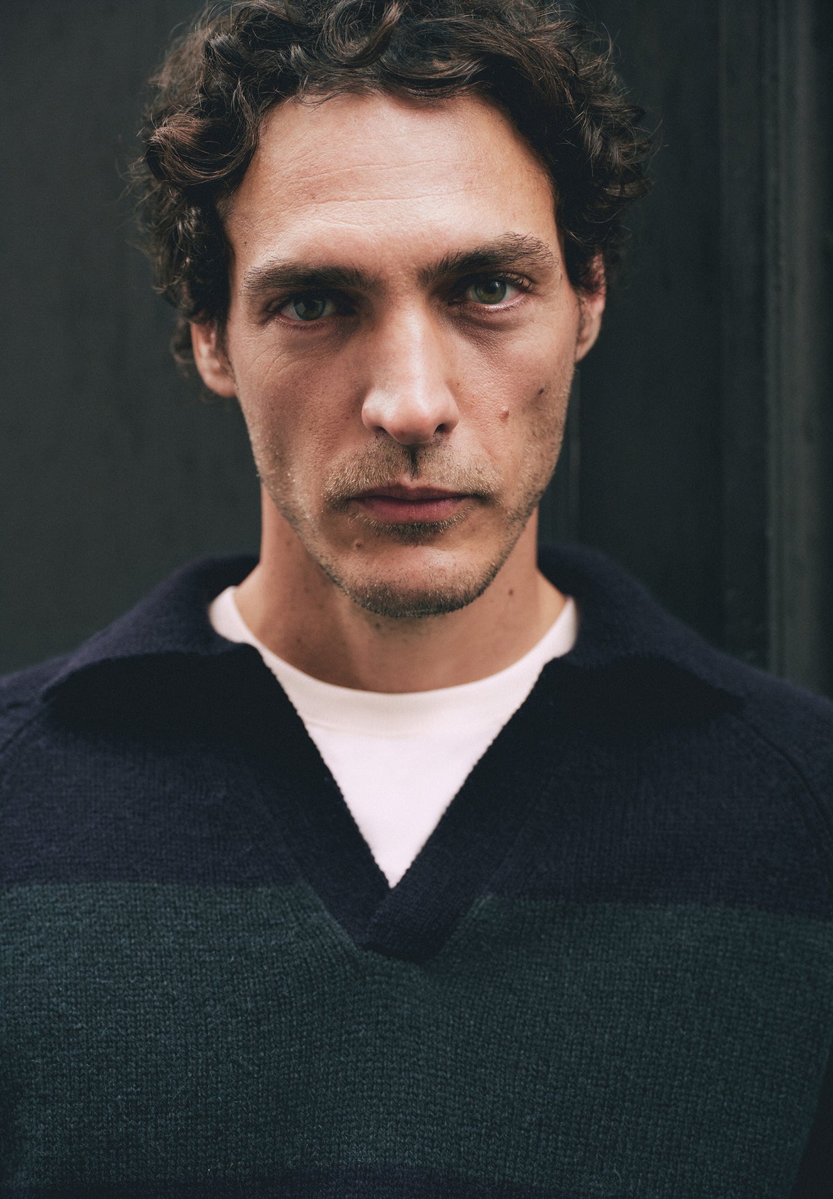 WOOL POLO SWEATER