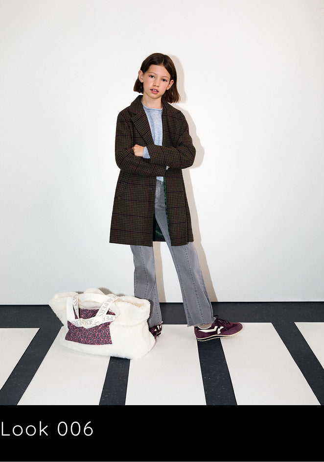 CHECK CLOTH COAT