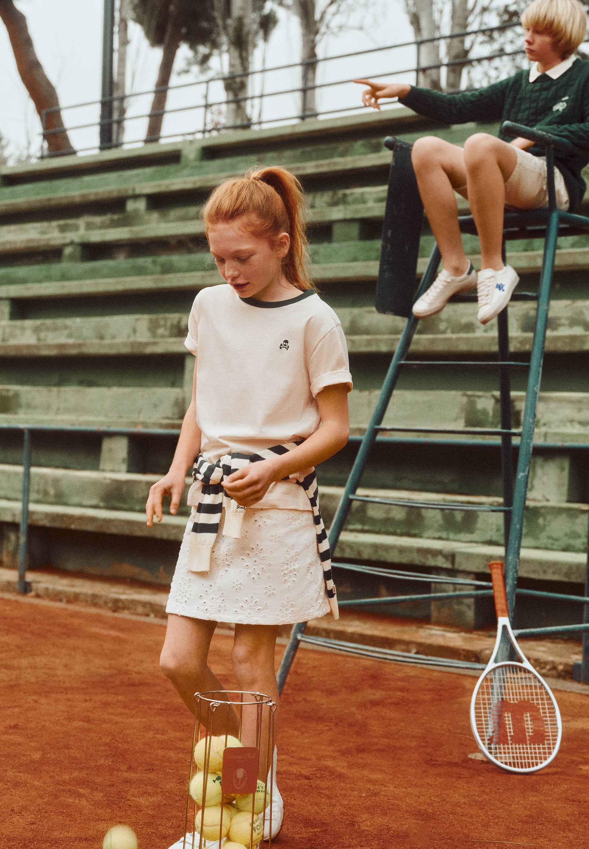 PERFORATED MINI SKIRT