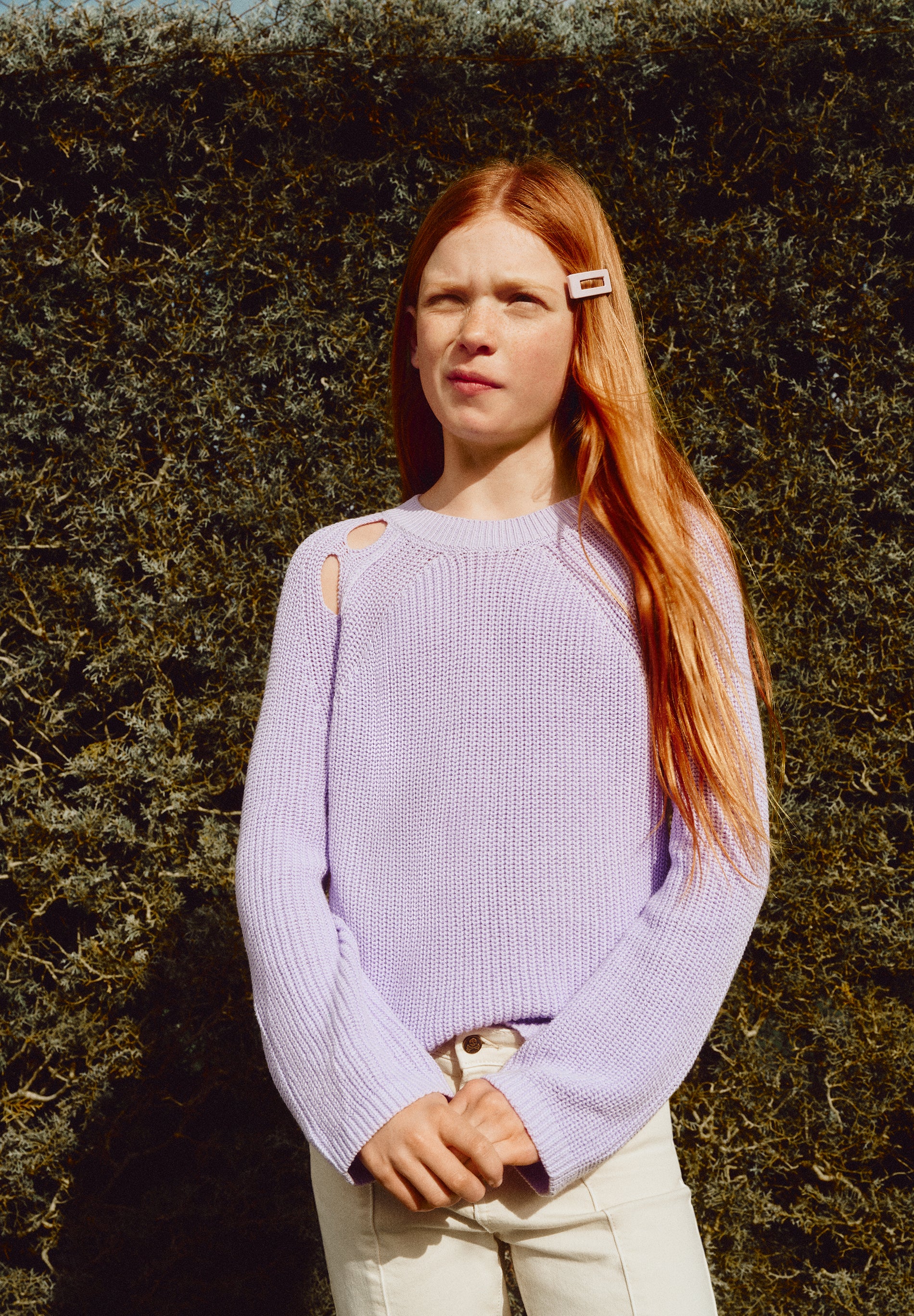 KNIT SWEATER WITH CUT-OUTS