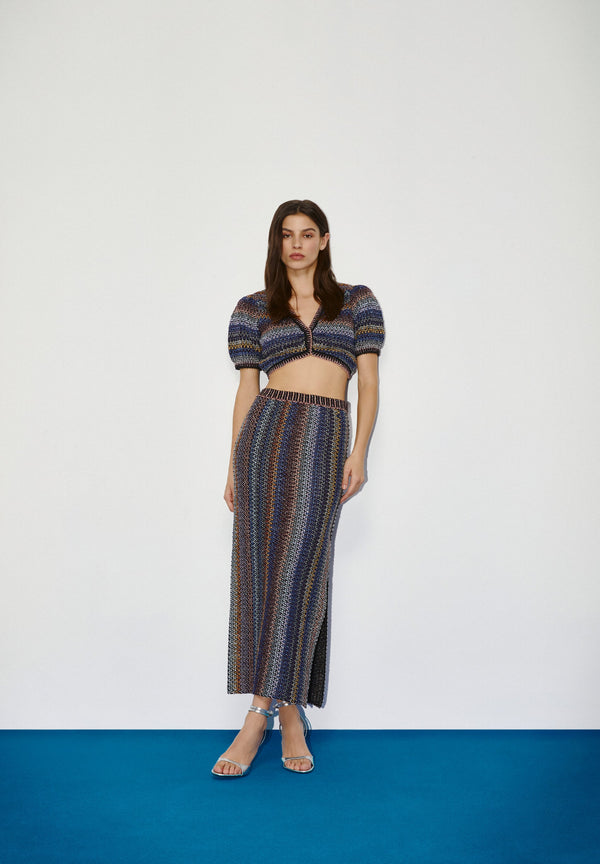 LUREX CROCHET SKIRT