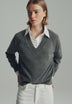 V-NECK 100% CASHMERE SWEATER