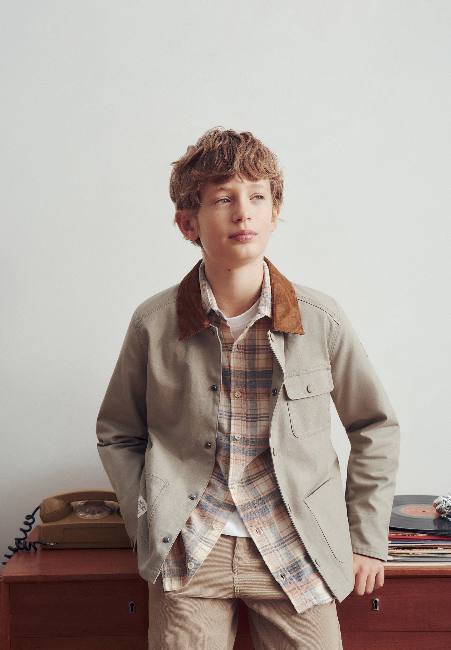 JACKET WITH SHIRT COLLAR