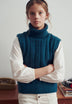 HIGH NECK KNIT VEST