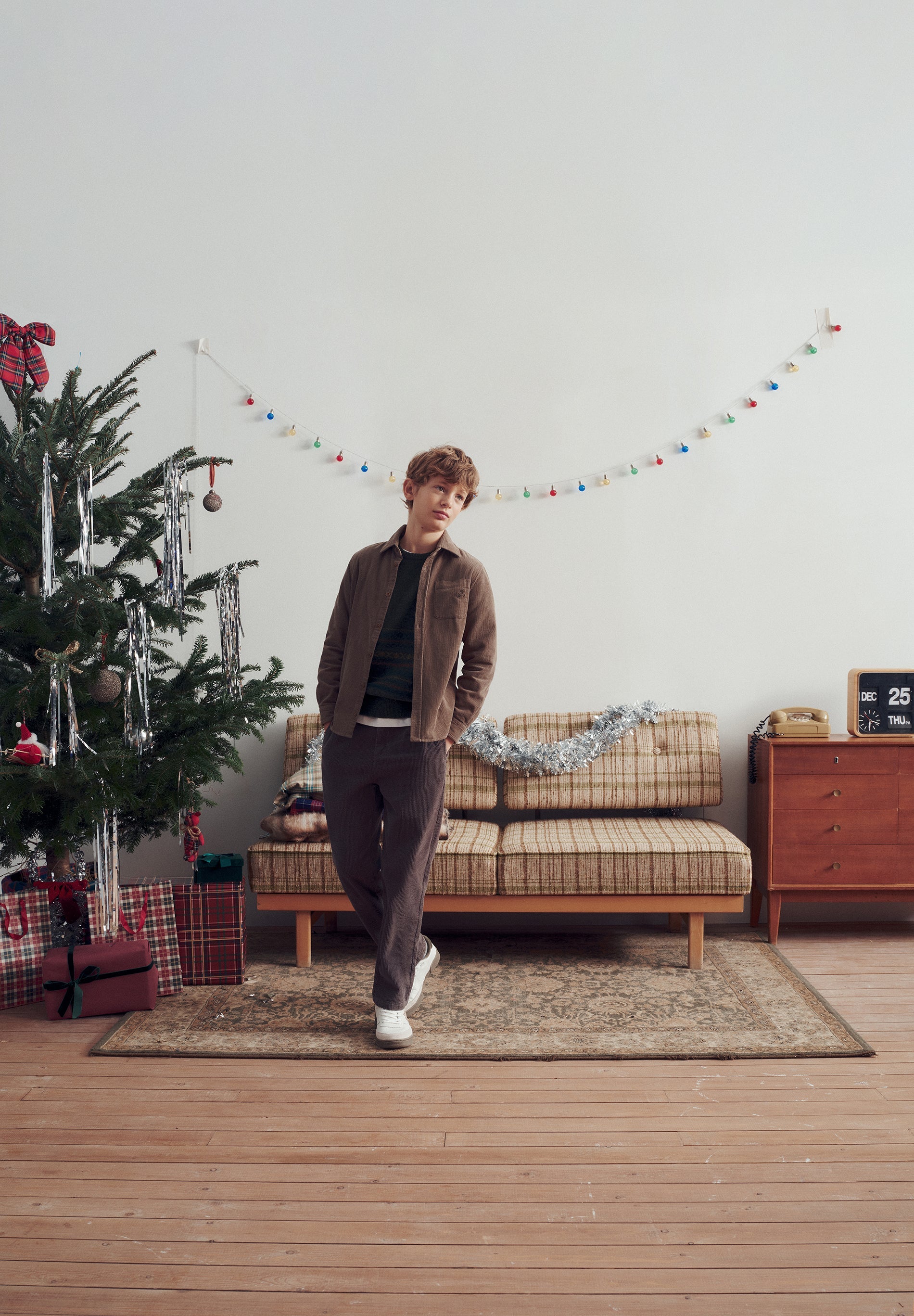 STRAIGHT CUT CORDUROY TROUSERS