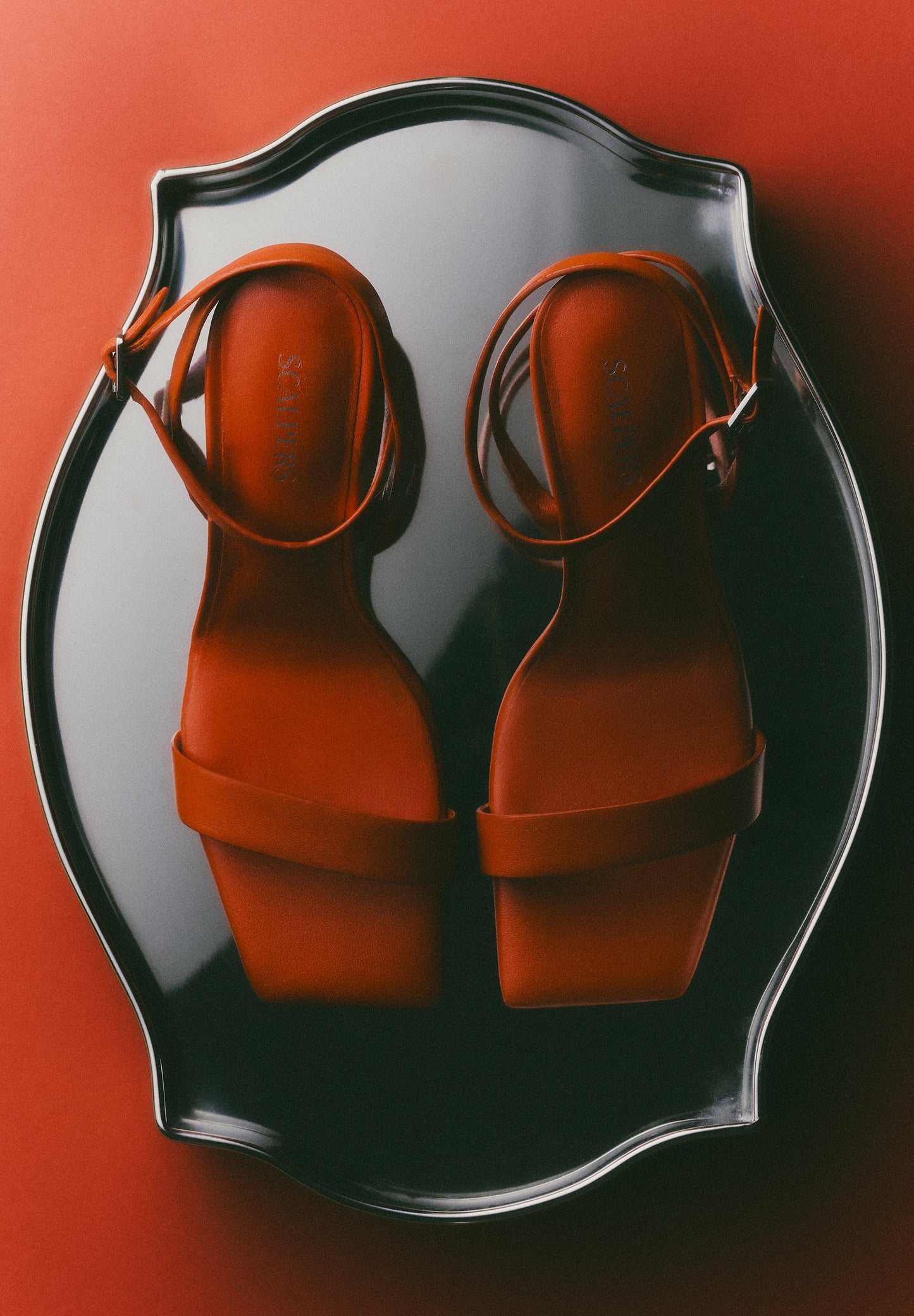 LEATHER HEELED SANDALS