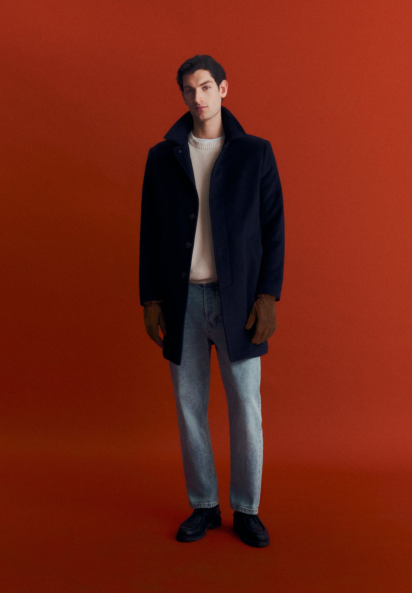 LONG WOOL BLEND COAT