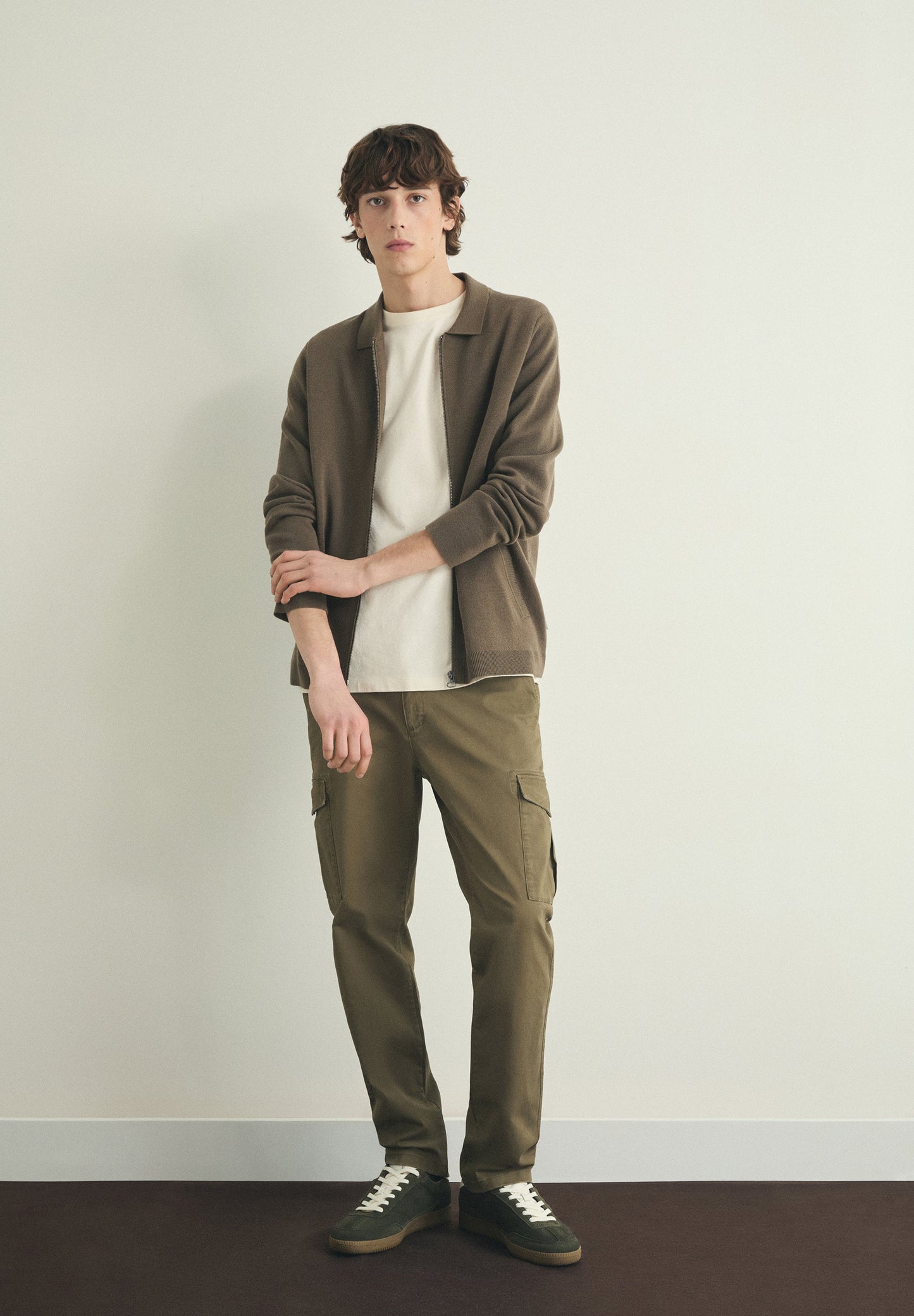 WOOL CARDIGAN WITH ZIP