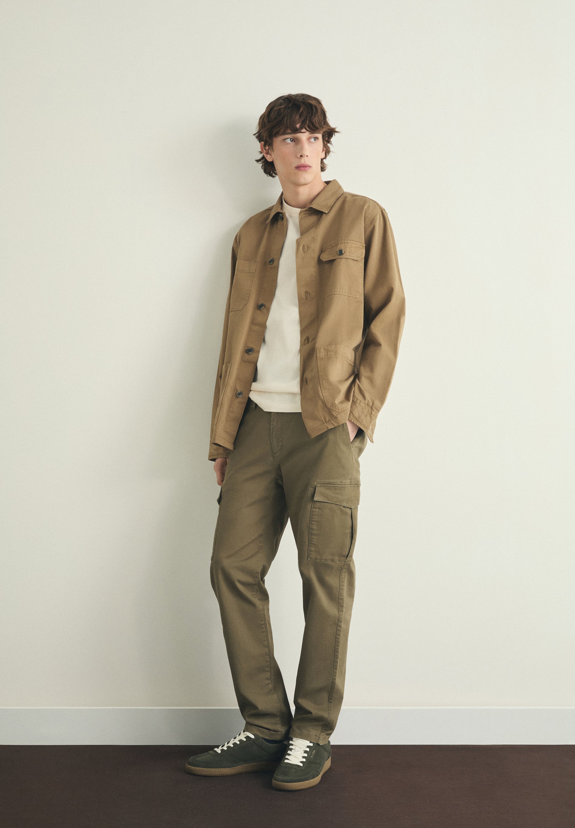 SLIM FIT CARGO TROUSERS