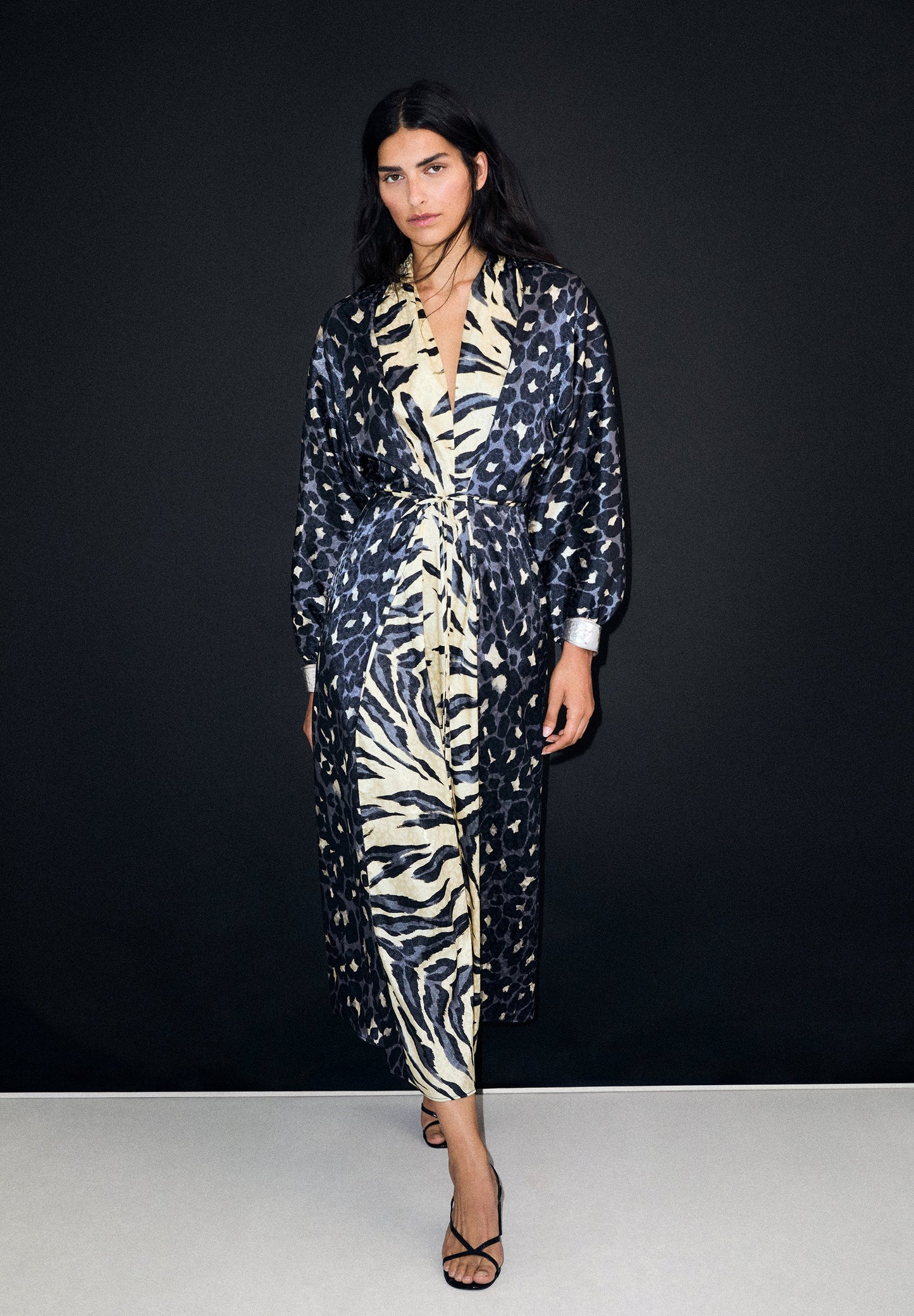 VESTIDO LARGO ANIMAL PRINT