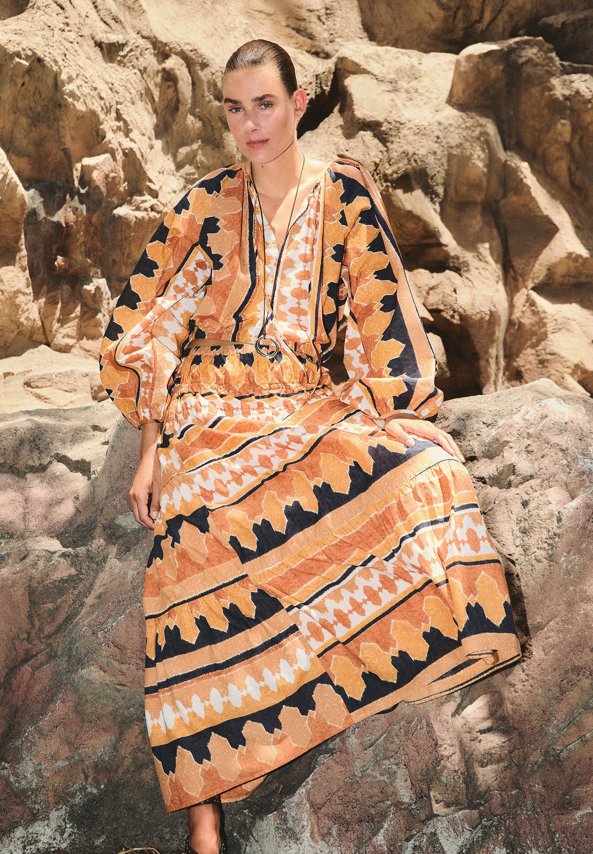 LONG ETHNIC SKIRT