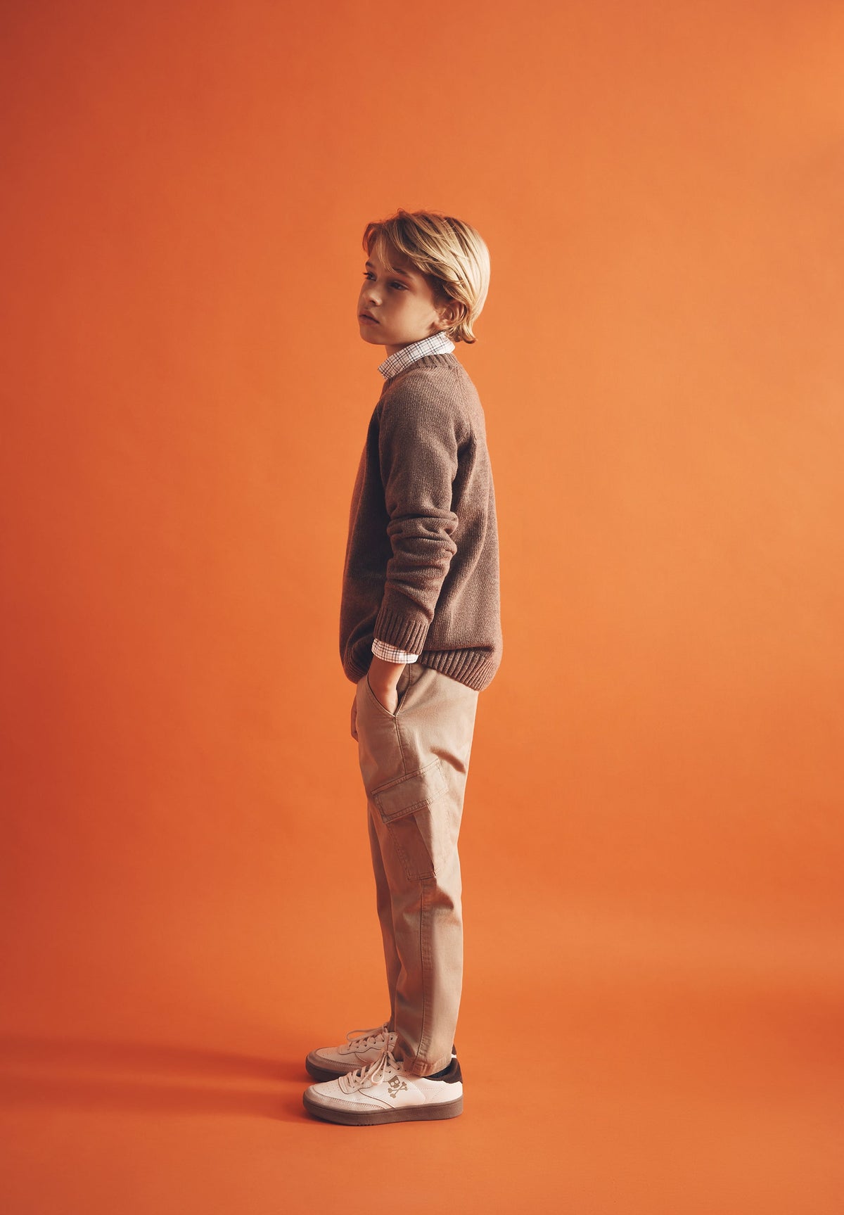 SLIM FIT CARGO TROUSERS
