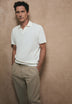 FINE KNIT POLO SHIRT