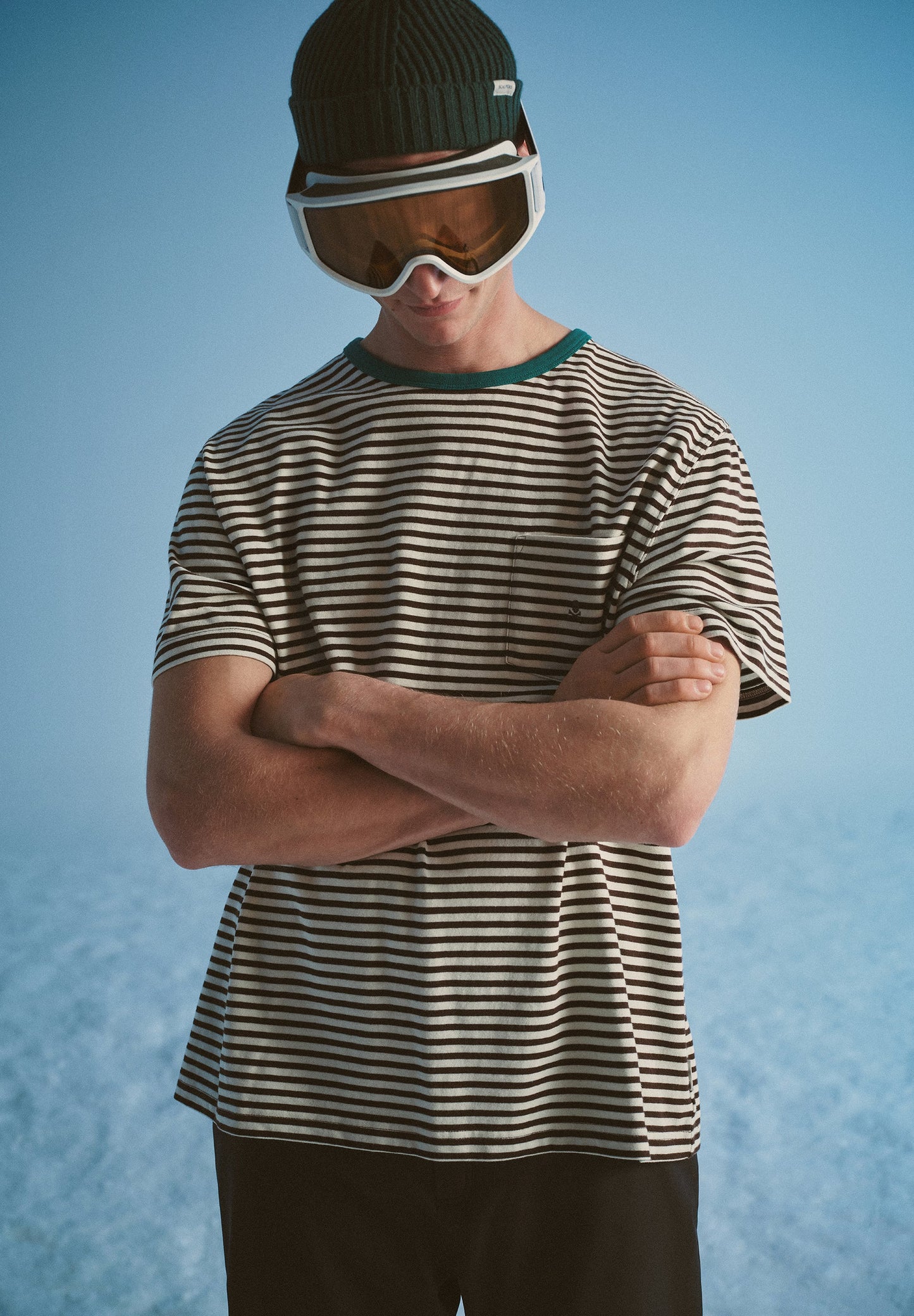 SKULL AND STRIPES T-SHIRT