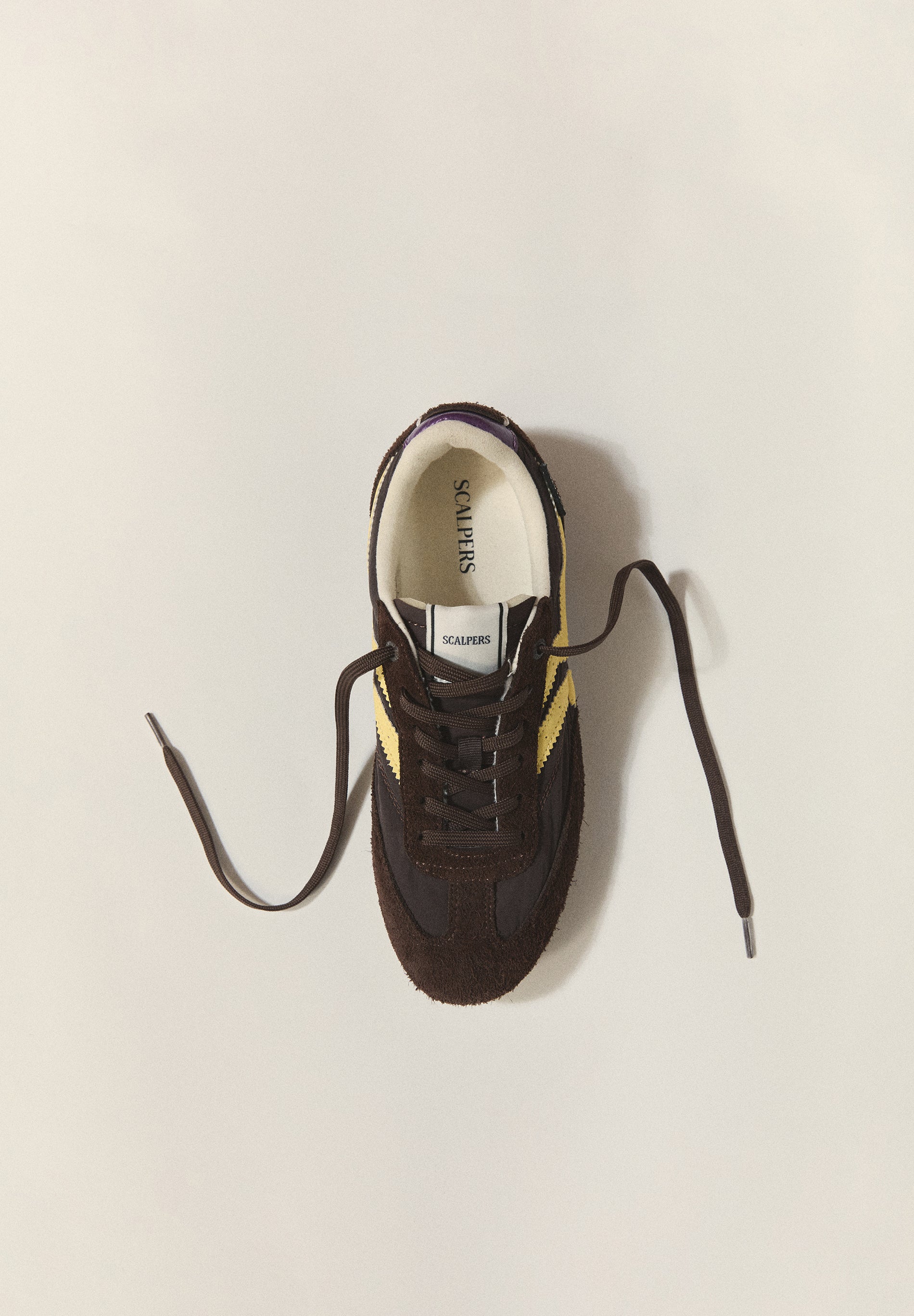 CONTRAST SUEDE SNEAKERS