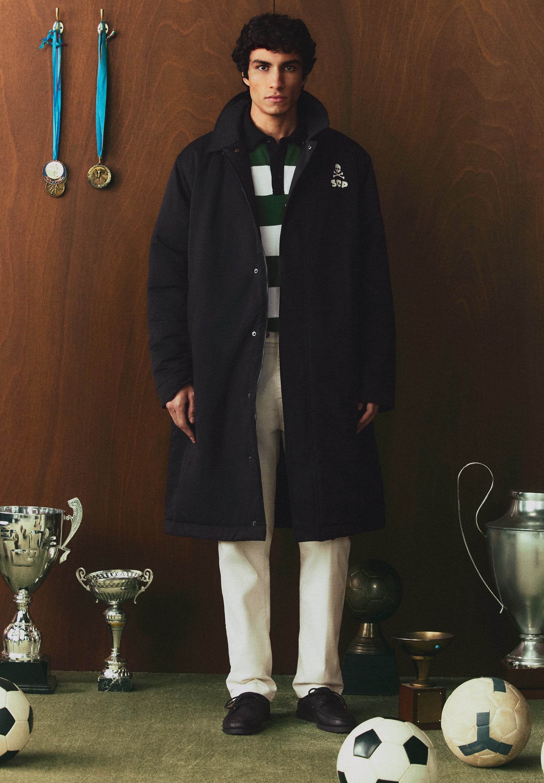 SCALPERS X SPORTING CP TECHNICAL TRENCH COAT