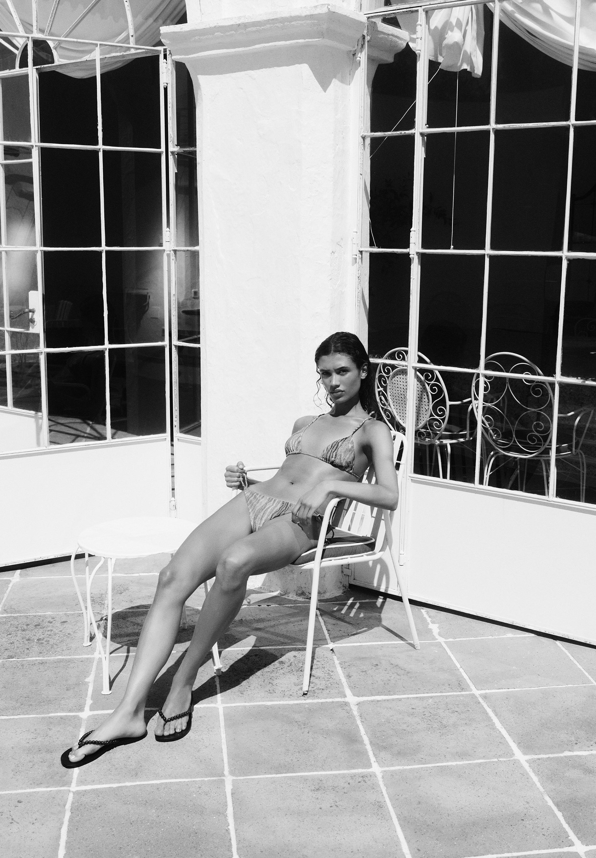 MULTICOLOURED TRIANGLE BIKINI