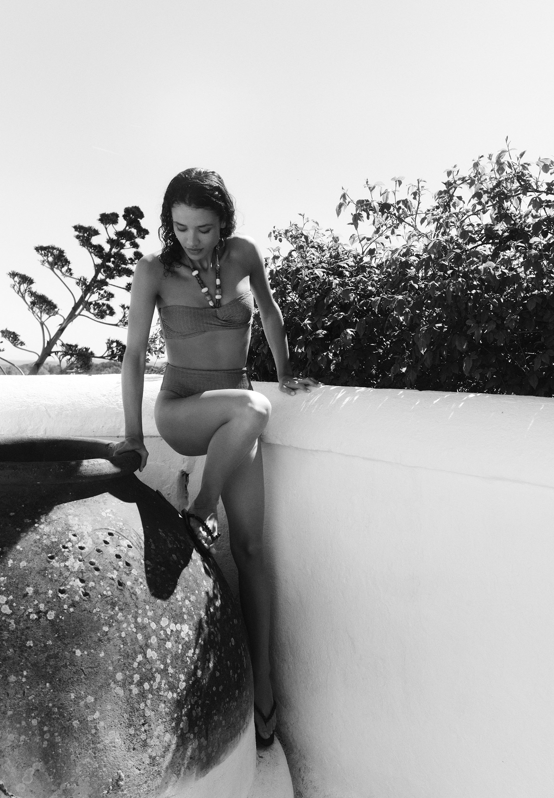 BIKINI WITH LUREX AND BEADS