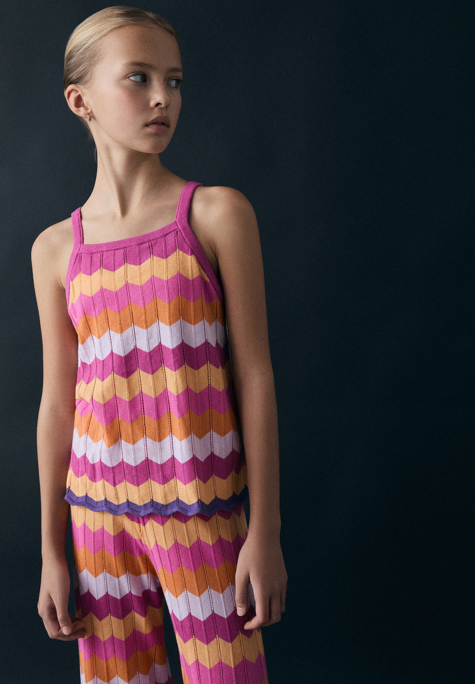 MULTICOLOURED KNIT TOP