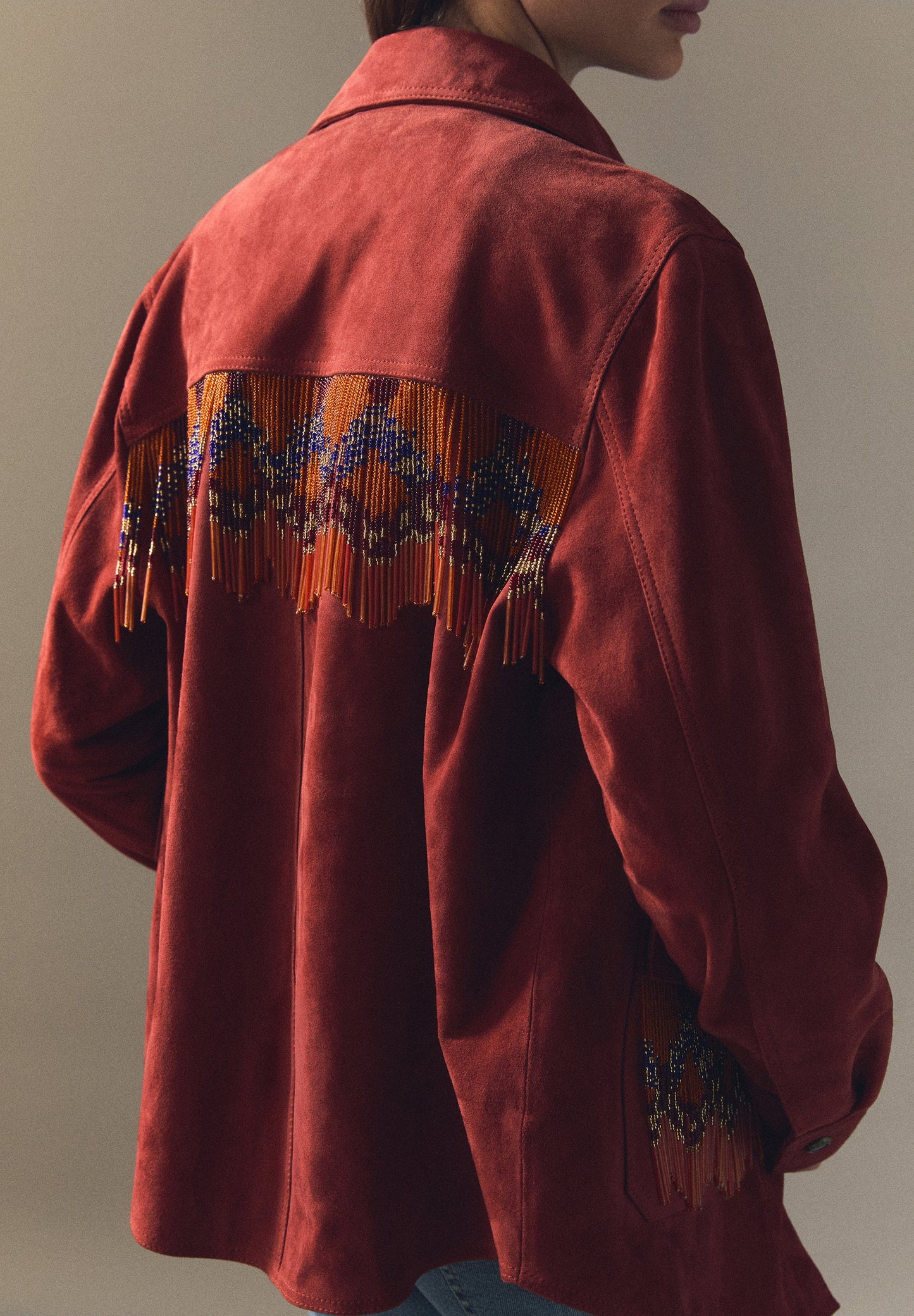 SCSUEDE FRINGES JACKET