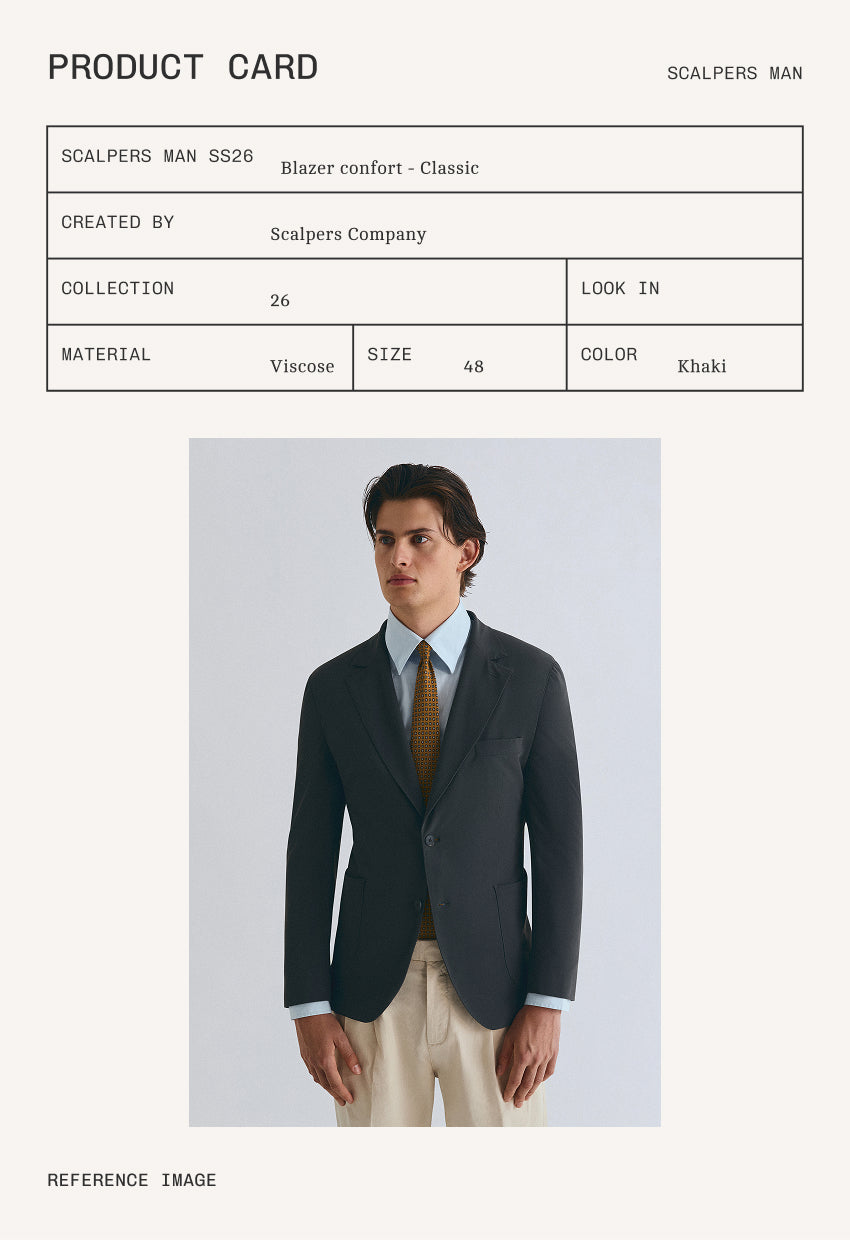 COTTON BLEND BLAZER